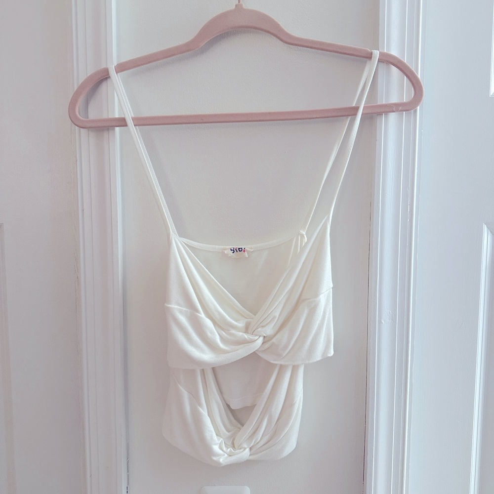 white crop tank